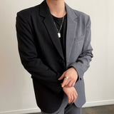 Contrast-Toned Blazer and Straight Pants Set (6684830924918)