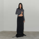 リネンサマー長袖トップ / LINEN SUMMER LONG SLEEVE TOP (WHITE,GRAY,BEIGE,CHARCOAL,LILAC)