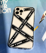 ブラックラインレタリングフォーンケース / Black Line Lettering Phone Case