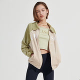 Classic velour Zip-up [Beige] (6679685562486)