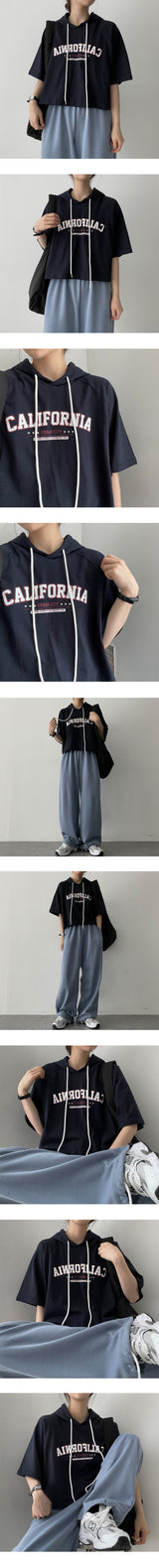 アーバンラグランフーディショートスリーブT / Urban raglan hoodie short sleeve tee