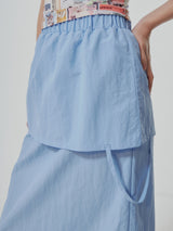 NYLON REVERSE LONG SKIRT (6682318274678)