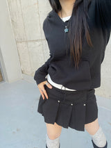 ミックスフードスウェットシャツ / Mixed hooded sweatshirt.