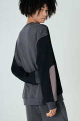 ノベルティエルボーカットスウェットシャツT61/Novelty Elbow-Cut Sweatshirt T61 Black