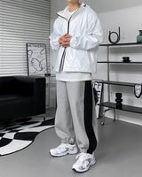 UI サイドカラージョガーパンツ / UI Side Color Jogger Pants (2 colors)
