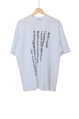 ウィッシュレタリングオーバー半袖Tシャツ / Wish Lettering Over Short Sleeve T-shirt