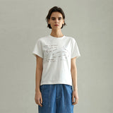 ホープレターリングTシャツ/HOPE LETTERING T-SHIRT (WHITE)