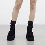 Luce suede belt boots
