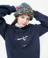 HAND PAINTING UNIVERSE HOODIE (NAVY) (4612193779830)