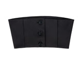 ローエッジボタンチューブトップ / Raw Edge Button Tube Top _ Black