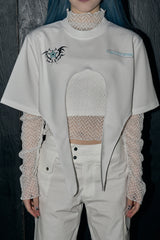 エンジェルナンバーレイヤードトップセット/angel number layered top set - ivory