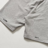 セミバギーフィットハーフパンツ/SEMI-BAGGYFIT HALF PANTS-MELANGE GREY