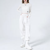 [NONCODE] New Dell Embroidery Crop T-shirt