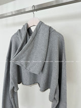 a street cropped hoodie