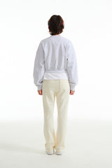 ビッグチェリーホログラムクロップスウェットシャツ / BIG CHERRY HOLOGRAM CROP SWEATSHIRT [MELANGE GRAY]