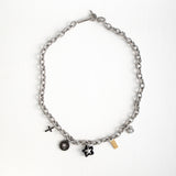 ユニークペンダントウィズボールドチェーンネックレス/[Unisex] Unique pendant with bold chain necklace
