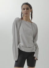 Champs string long sleeve - Light grey