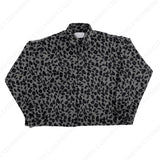CRウールレオパードクロップドシャツ/CR Wool Leopard Cropped Shirt (2 colors)