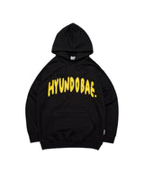 Logo heavy hoodie ( BLACK ) (6626181939318)