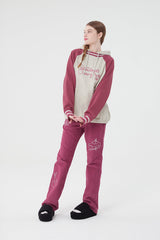 レタリンググラフィックチェリーフーディー／LATTERING GRAPHIC CHERRY HOODIE [OATMEAL]