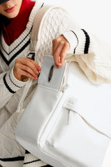 ポケットシグネチャーPUウォレット／POCKET SIGNATURE PU WALLET [WHITE]