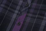 ブレンドチェックシャツS96/Blend Check Shirt S96 Purple