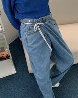 ラップ デニムパンツ / SI Wrap Denim Pants (2 colors)