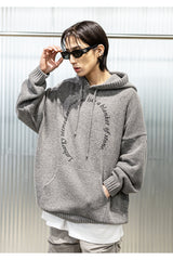 サークルオピニオンフーディーニット / CIRCLE OPINION HOODY KNIT