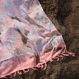 [Comfy Sarong] Vintage garden - Pale Pink (6624132071542)