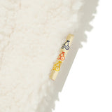 KIRSH X MISAKI KAWAI FLEECE MIX PATCH STADIUM JACKET [IVORY]