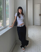 オビレタリングパンツ/Obi Lettering Pants (2color)
