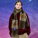 ドルフィンレーベルチェックマフラー / Dolphin label check muffler