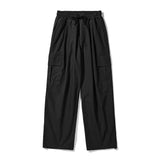 ナイロン2WAYワイドカーブフィットカーゴパンツ / NYLON 2WAY WIDE CURVE FIT CARGO PANTS BLACK