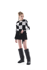 CHECK HOLE KNIT