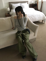 [SET] Signal Layered Tank Top One Shoulder T-Shirt