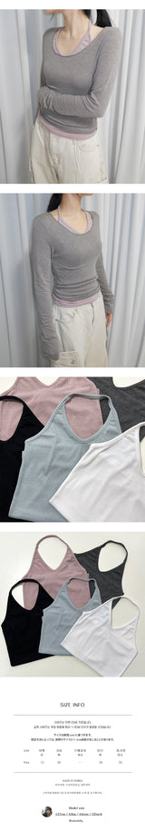 5color halterneck sleeveless