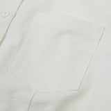 Crop Lace-Up Ribbon Shirt [WHITE] (6618557612150)