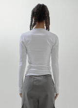 Handwraps stitches long sleeve - White