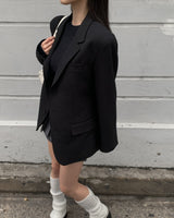 (Unisex) Button over jacket