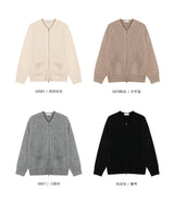 LMN Leo Two Way Drop Round Knit Cardigan (4 colors)