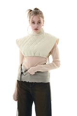 キルティングクロップベスト/QUILTING CROPPED VEST