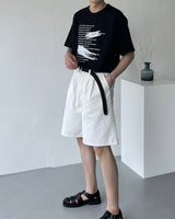 SI ホワイトツータックショーツ / SI White Two Tuck Shorts (S–L)