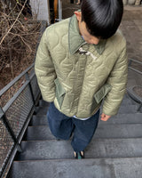 リィドゥズカラーネックキルティングダッフルジャケット/liddes collar-neck quilting duffle jacket 2color