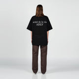 ベイビーフェイスアップルガール半袖Tシャツ ブラック