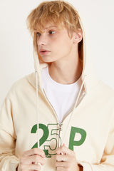 センスロゴフードジップアップ/25P SENSE LOGO HOOD ZIP UP_CREAM