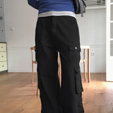 Doka Pocket Cargo Cotton Long Wide Pants