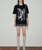 サイレントディスコオーバーサイズトップ / SILENT DISCO OVERSIZED TOP (BLACK)