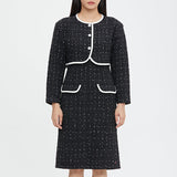 ピュアツイードドレス/PURE TWEED DRESS_BLACK