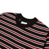 VZロゴビックオバーフィットボーダースリーブブラック/VZ Logo Big Over Fit Boarder Long Sleeve Black (6683343323254)