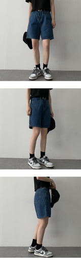 ニューウェルベルトハーフレングスデニムショーツ / Newell Belt Half-Length Denim Shorts